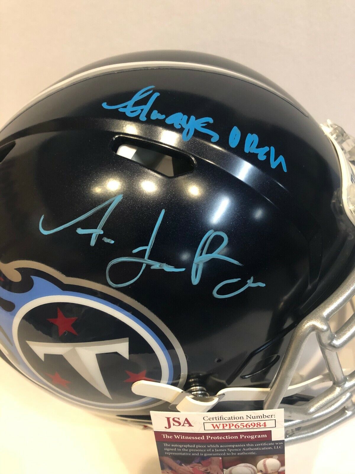 Aj Brown Rare Full Name Signed Inscr Titans Speed Authentic F/S Helmet Jsa Coa