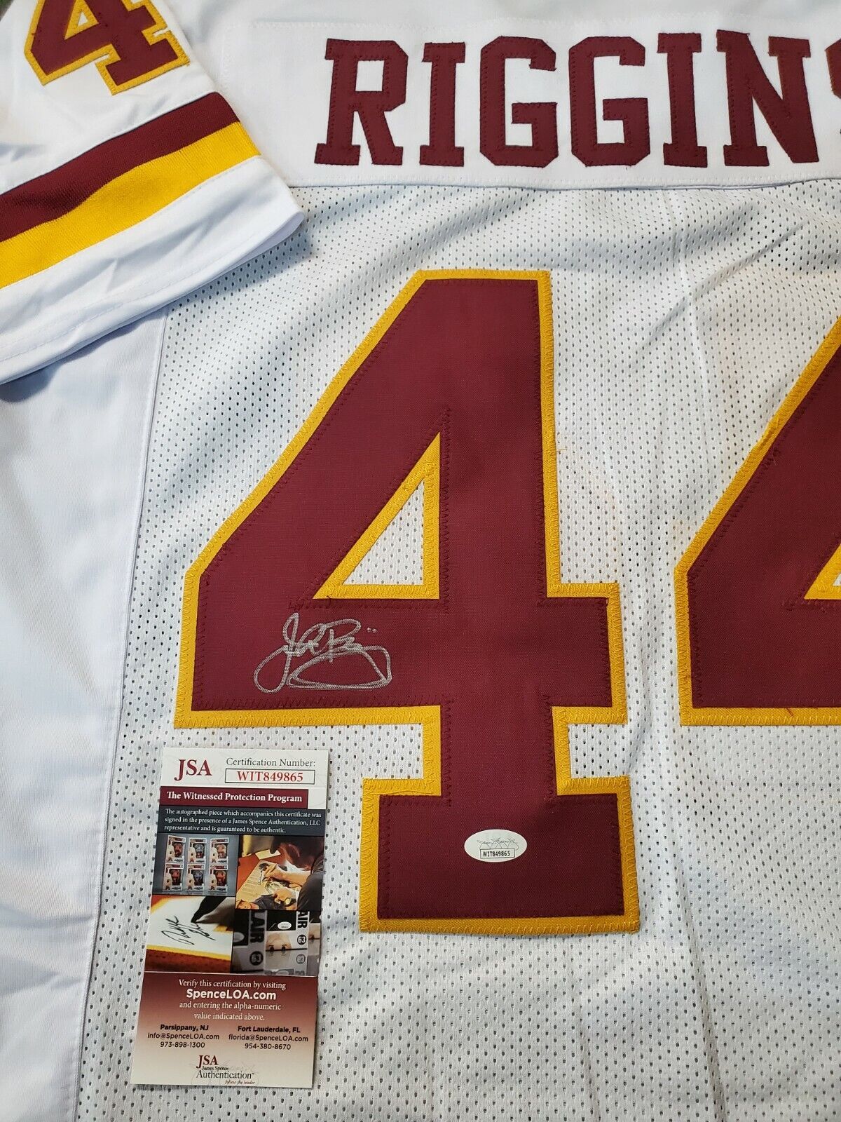 John riggins hot sale autographed jersey