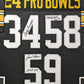 MVP Authentics Framed Pittsburgh Steelers 24 Pro Bowls 3X Signed Stat Jersey Jsa Coa 1125 sports jersey framing , jersey framing