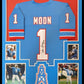 MVP Authentics Framed Houston Oilers Warren Moon Autographed Signed Inscribed Jersey Jsa Coa 495 sports jersey framing , jersey framing