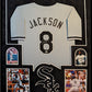 Framed Suede Bo Jackson Autographed Signed Chicago White Sox Beckett Coa