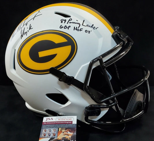 Green Bay Packers Don Majkowski Signed Full Size Lunar Rep Helmet Jsa Coa