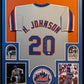 Framed Howard Johnson Autographed Signed N.Y. Mets Jersey Jsa Coa