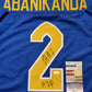 MVP Authentics Pitt Panthers Israel "Izzy" Abanikanda Autographed Inscribed Jersey Jsa Coa 99 sports jersey framing , jersey framing