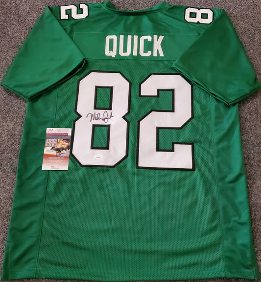 MVP Authentics Philadelphia Eagles Mike Quick Autographed Signed Jersey Jsa  Coa 80.10 sports jersey framing , jersey framing