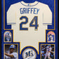 Suede Framed Seattle Mariners Ken Griffey Jr Autographed Jersey Tristar Holo