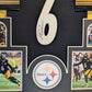 Framed Pittsburgh Steelers Patrick Queen Autographed Signed Jersey Jsa Coa