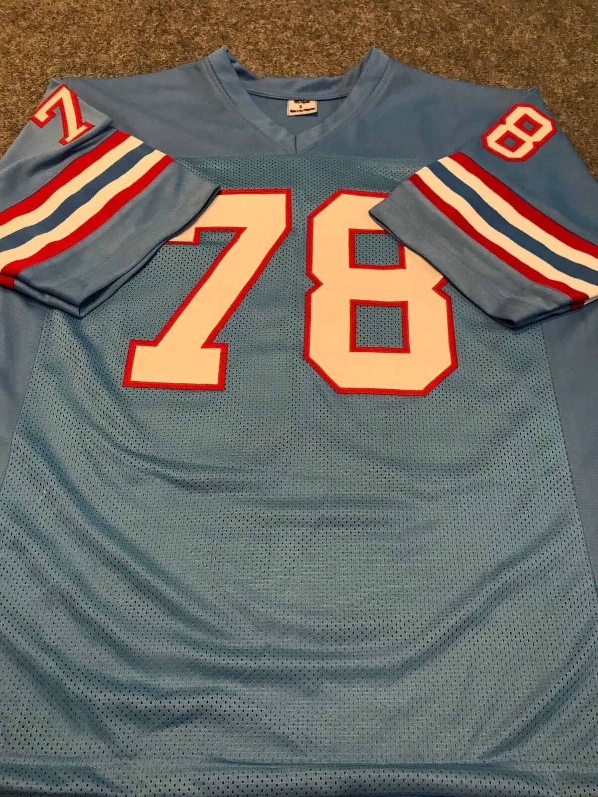 MVP Authentics Houston Oilers Curley Culp Autographed Signed Inscribed Jersey Jsa  Coa 99 sports jersey framing , jersey framing