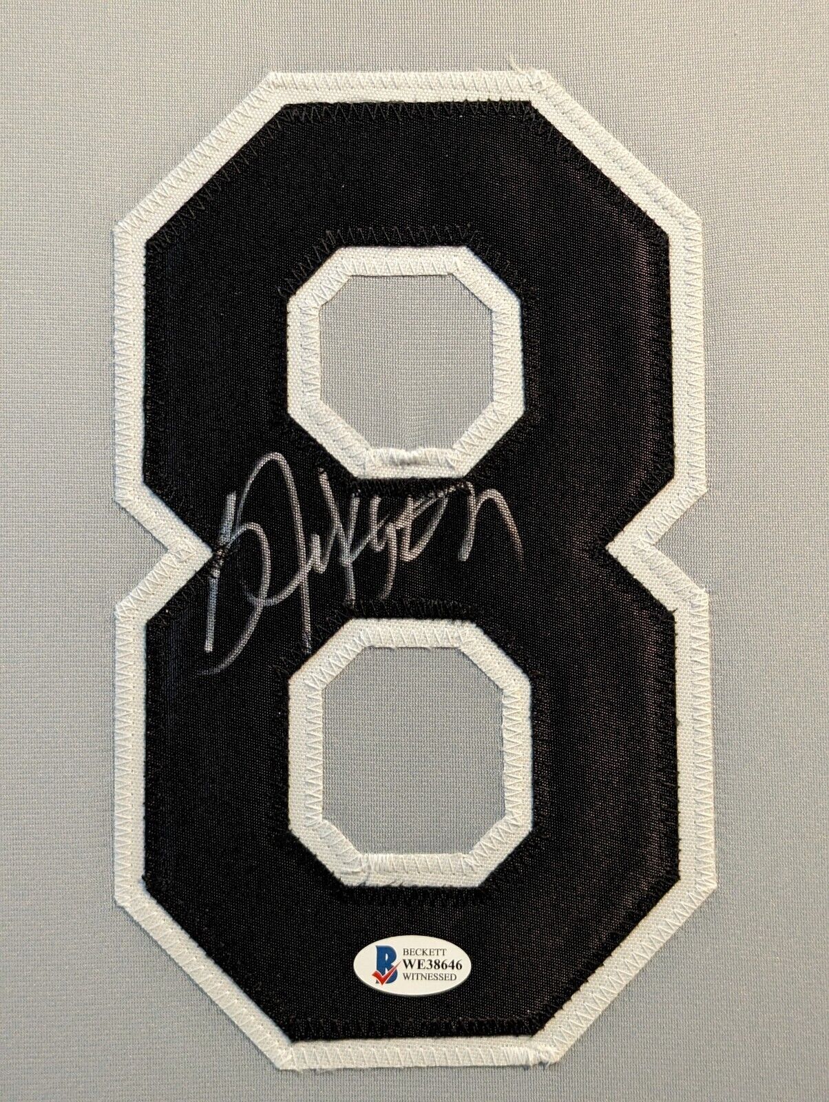 Framed Suede Bo Jackson Autographed Signed Chicago White Sox Beckett Coa