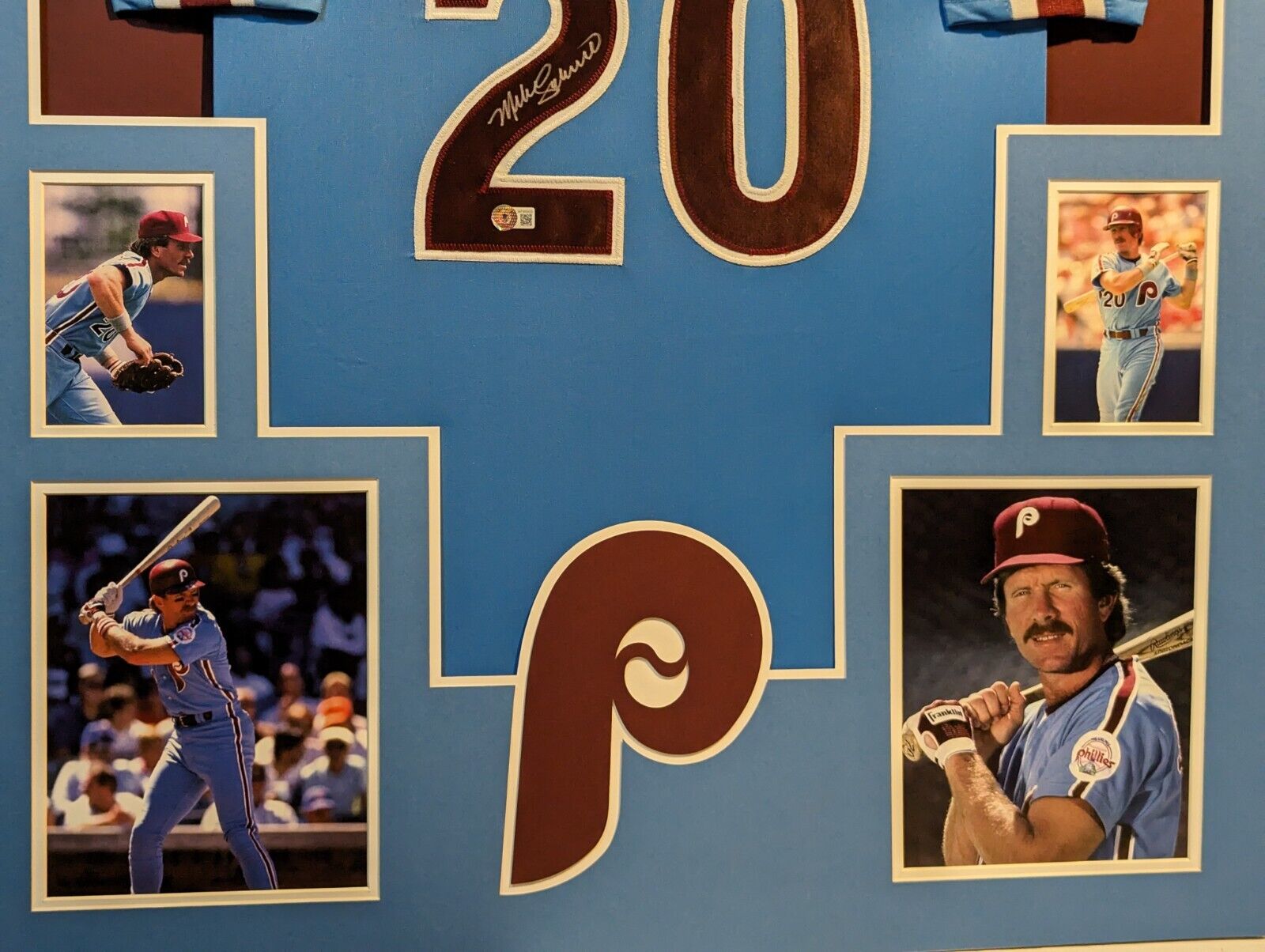 16x24 Framed Mike Schmidt Phillies HOF signed, outlet authenticated