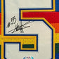 Suede Framed Denver Nuggets Dikembe Mutombo Signed Autographed Jersey Psa Coa