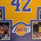 Framed L.A. Lakers James Worthy Autographed Signed Jersey Beckett Holo