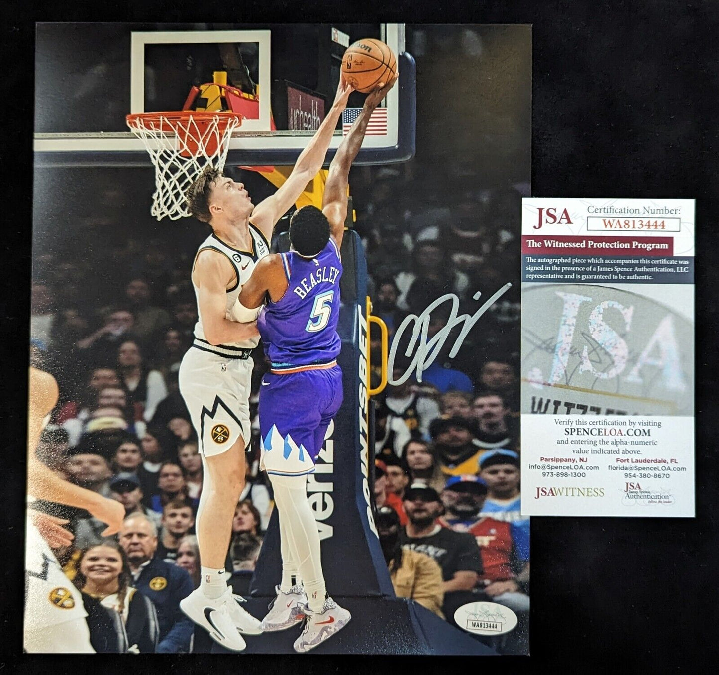 Denver Nuggets Christian Braun Autographed Signed 8X10 Photo Jsa Coa