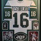 Framed Vinny Testaverde Autographed Signed New York Jets Jersey Psa Coa