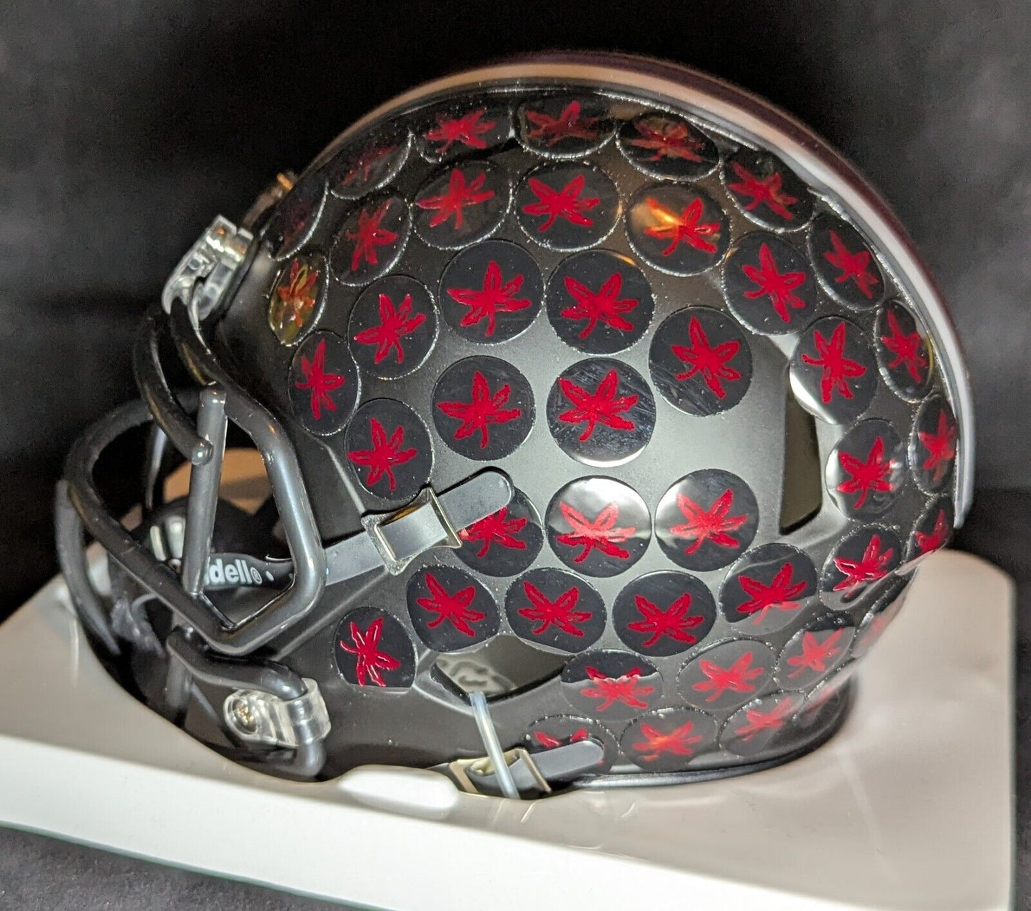 Ohio State Buckeyes Cade Stover Autographed Eclipse Mini Helmet Beckett Holo