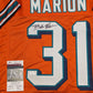 MVP Authentics Miami Dolphins Brock Marion Autographed Signed Jersey Jsa Coa 90 sports jersey framing , jersey framing