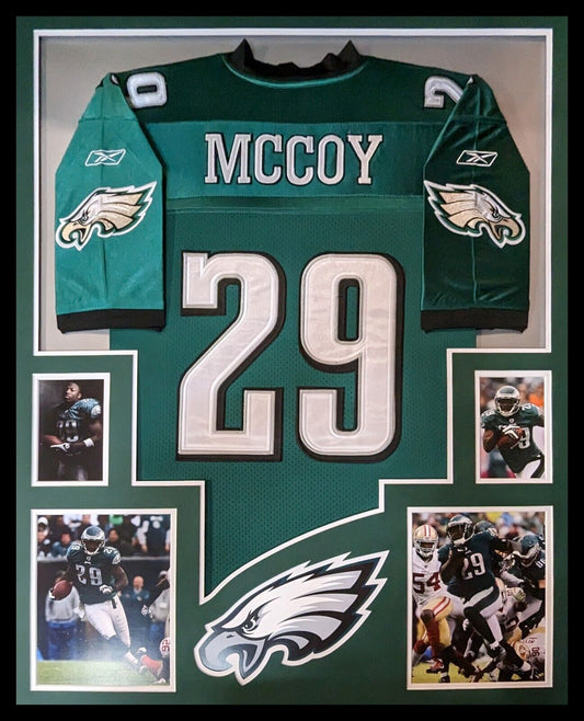 MVP Authentics Framed Philadelphia Eagles Lesean Mccoy Jersey Display 270 sports jersey framing , jersey framing