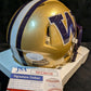 Washington Huskies Troy Fautanu Autographed Signed Speed Mini Helmet Jsa Coa