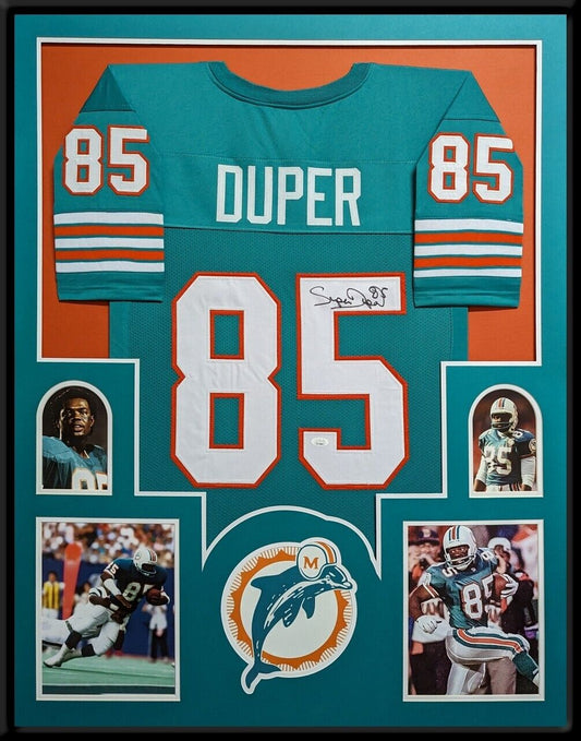 MVP Authentics Framed Miami Dolphins Mark Duper Autographed Signed Jersey Jsa Coa 539.10 sports jersey framing , jersey framing