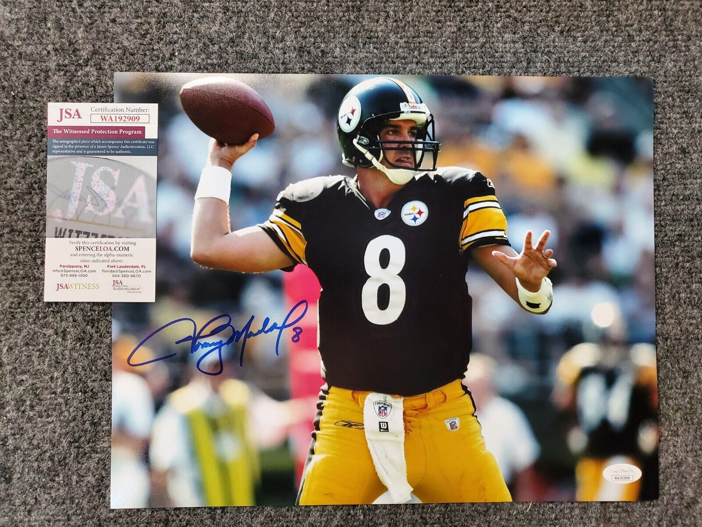 Tommy Maddox 8x10 Signed Autographed Pittsburgh Steelers