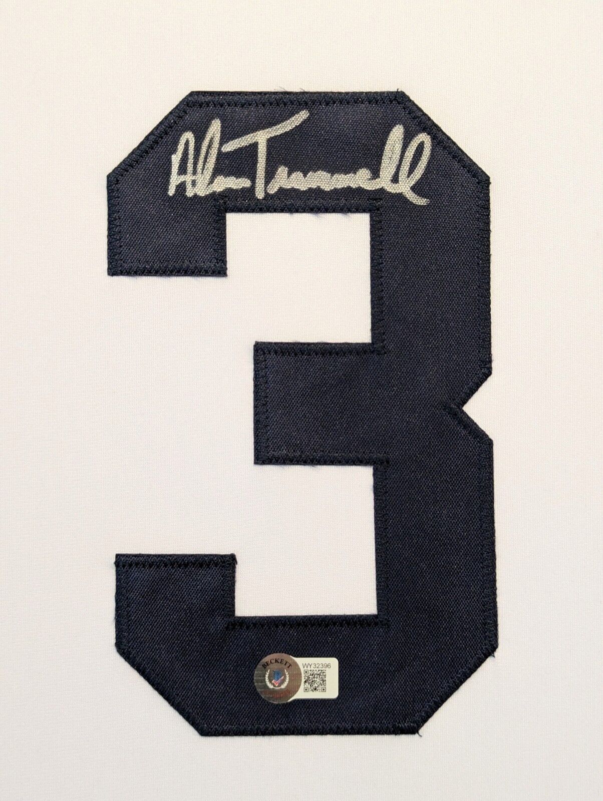 Framed Detroit Tigers Alan Trammell Autographed Signed Jersey Beckett Holo