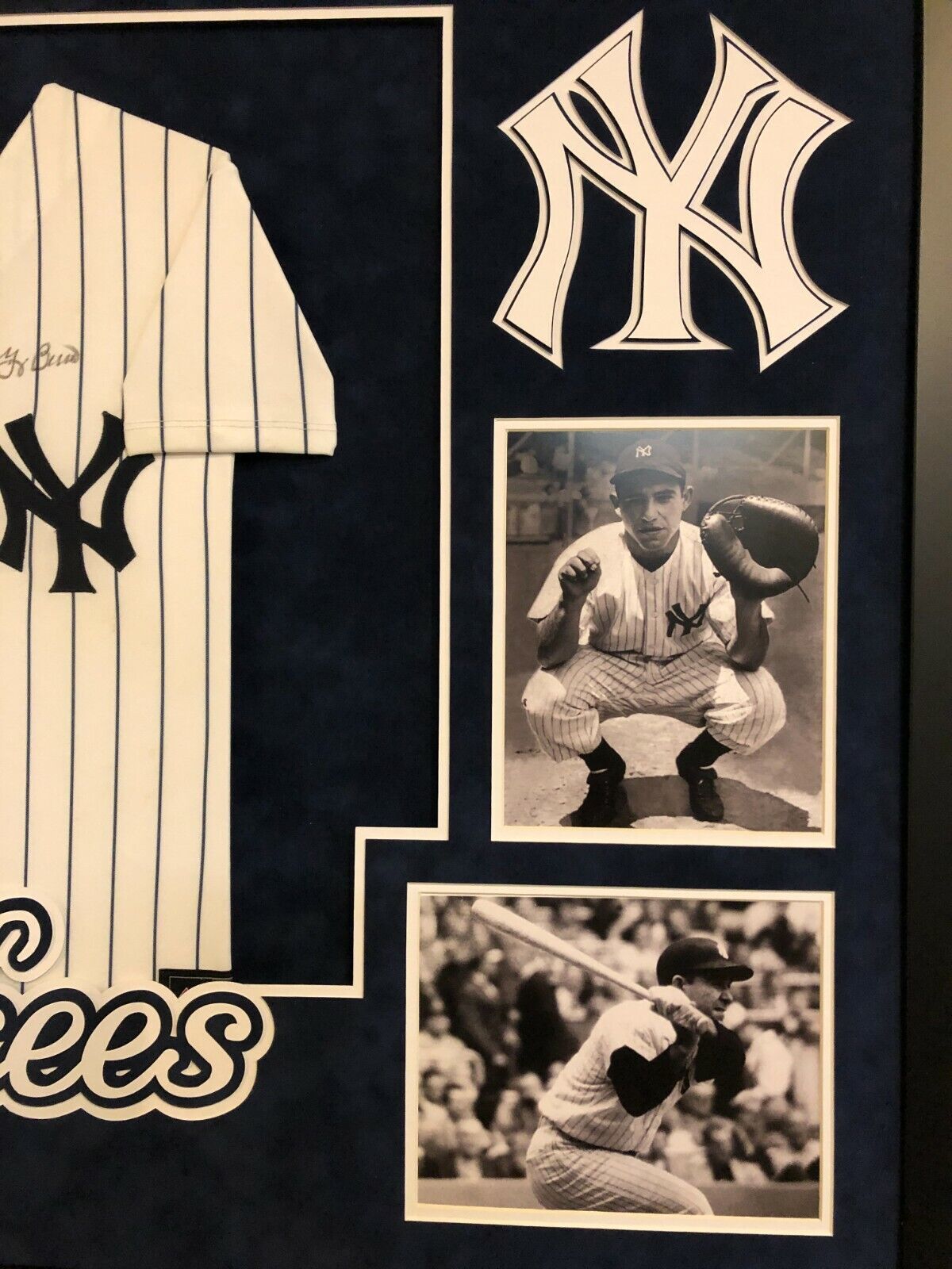 Framed sales yankees jersey