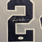 Framed New York Yankees Rickey Henderson Autographed Signed Jersey Jsa Coa