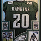 Framed Philadelphia Eagles Brian Dawkins Autographed Signed Jersey Beckett Holo