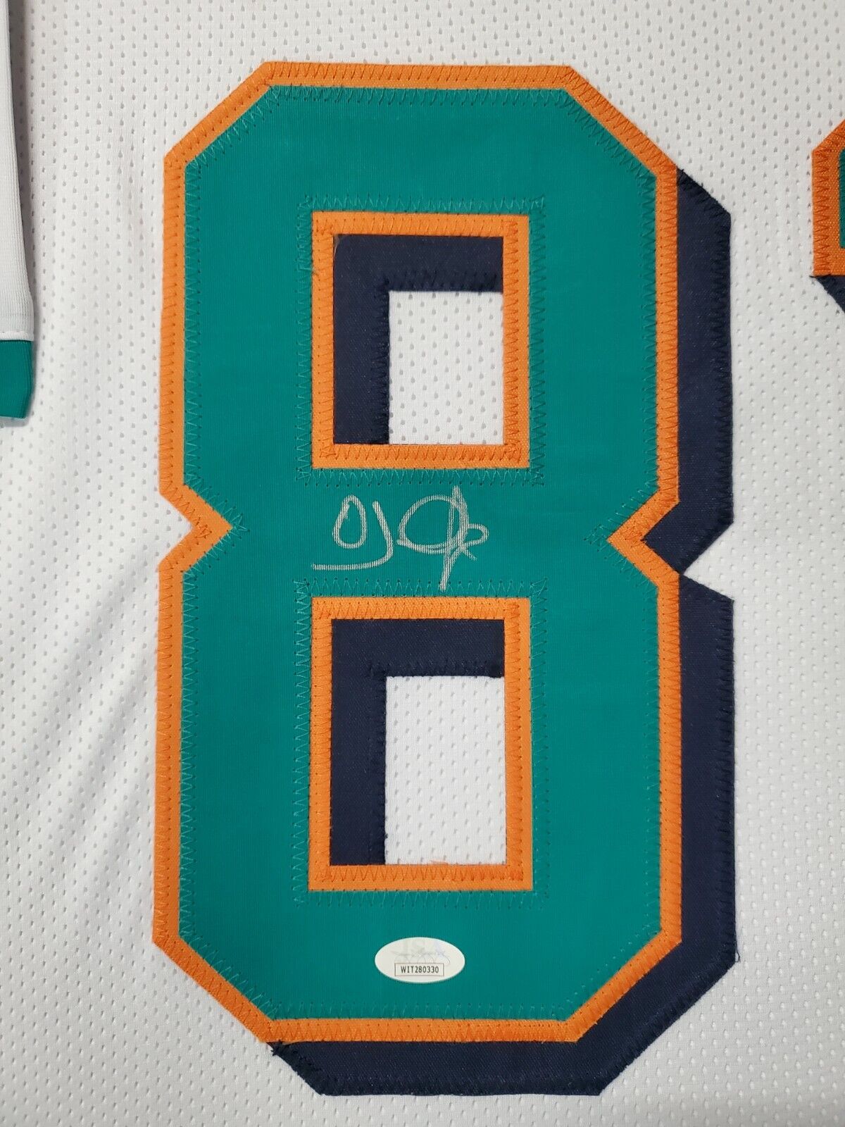 MVP Authentics Framed Miami Dolphins Oj Mcduffie Autographed Signed Jersey Jsa Coa 359.10 sports jersey framing , jersey framing