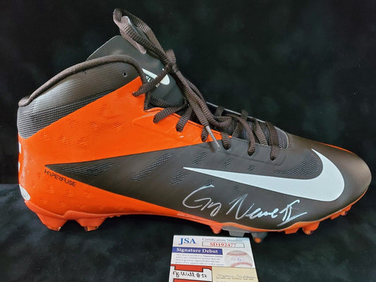 MVP Authentics Greg Newsome Ii Autographed Signed Cleat Jsa Coa 117 sports jersey framing , jersey framing