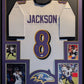 Framed Baltimore Ravens Lamar Jackson Autographed Signed Jersey Jsa Coa