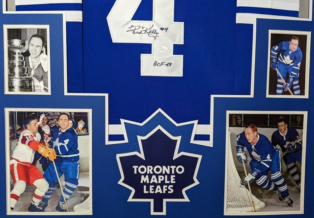 MVP Authentics Framed Toronto Maple Leafs Red Kelly Autographed Signed Jersey Jsa Coa 445.50 sports jersey framing , jersey framing