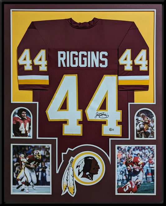 MVP Authentics Framed Washington John Riggins Autographed Signed Jersey Beckett Holo 742.50 sports jersey framing , jersey framing