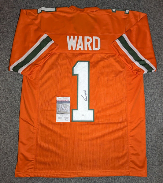 Miami Hurricanes Cam Ward Autographed Signed Jersey Jsa Coa