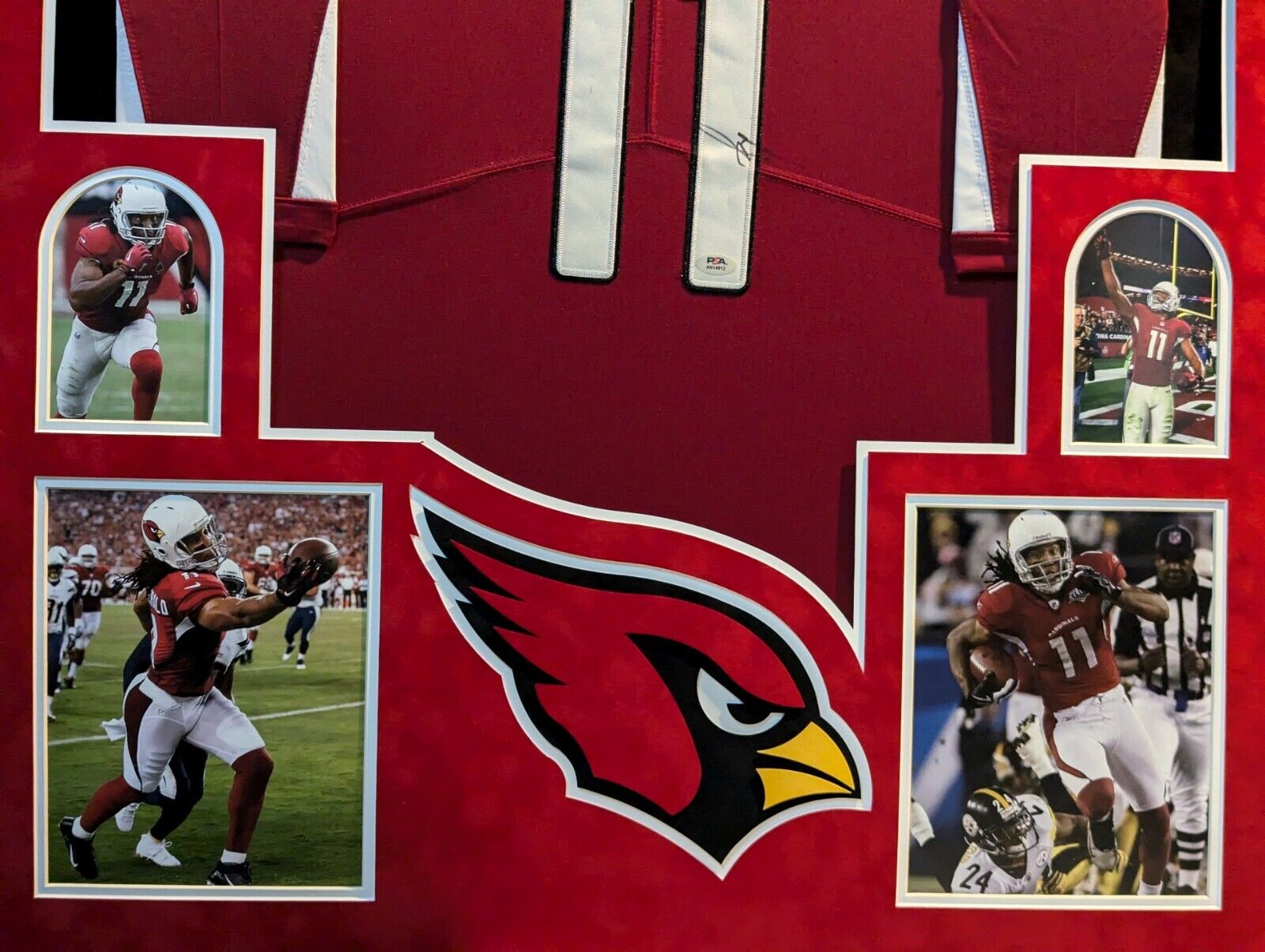 Larry top Fitzgerald WR Arizona Cardinals Hand Signed Home On-Field NFL Jersey w/COA