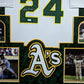 Framed In Suede Oakland A's Rickey Henderson Autographed Signed Jersey Jsa Coa