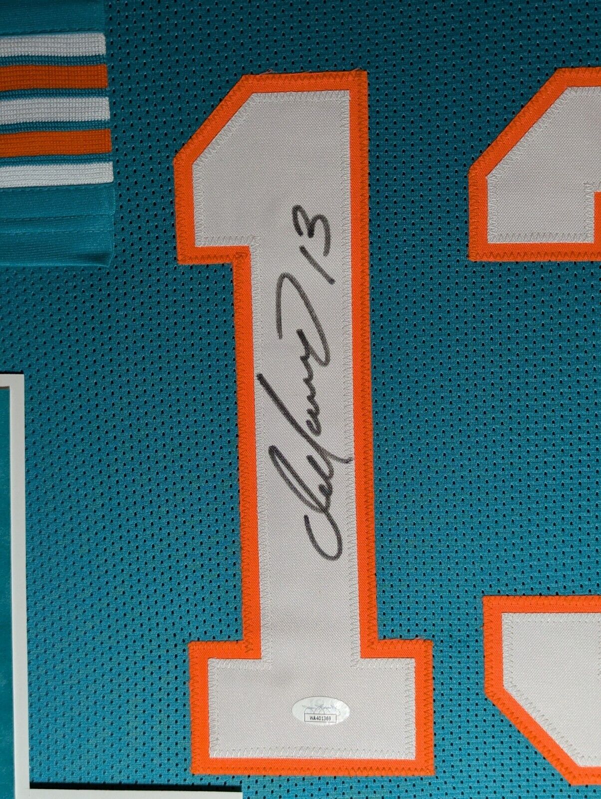 Framed Miami Dolphins Dan Marino Autographed Signed Jersey Jsa Coa