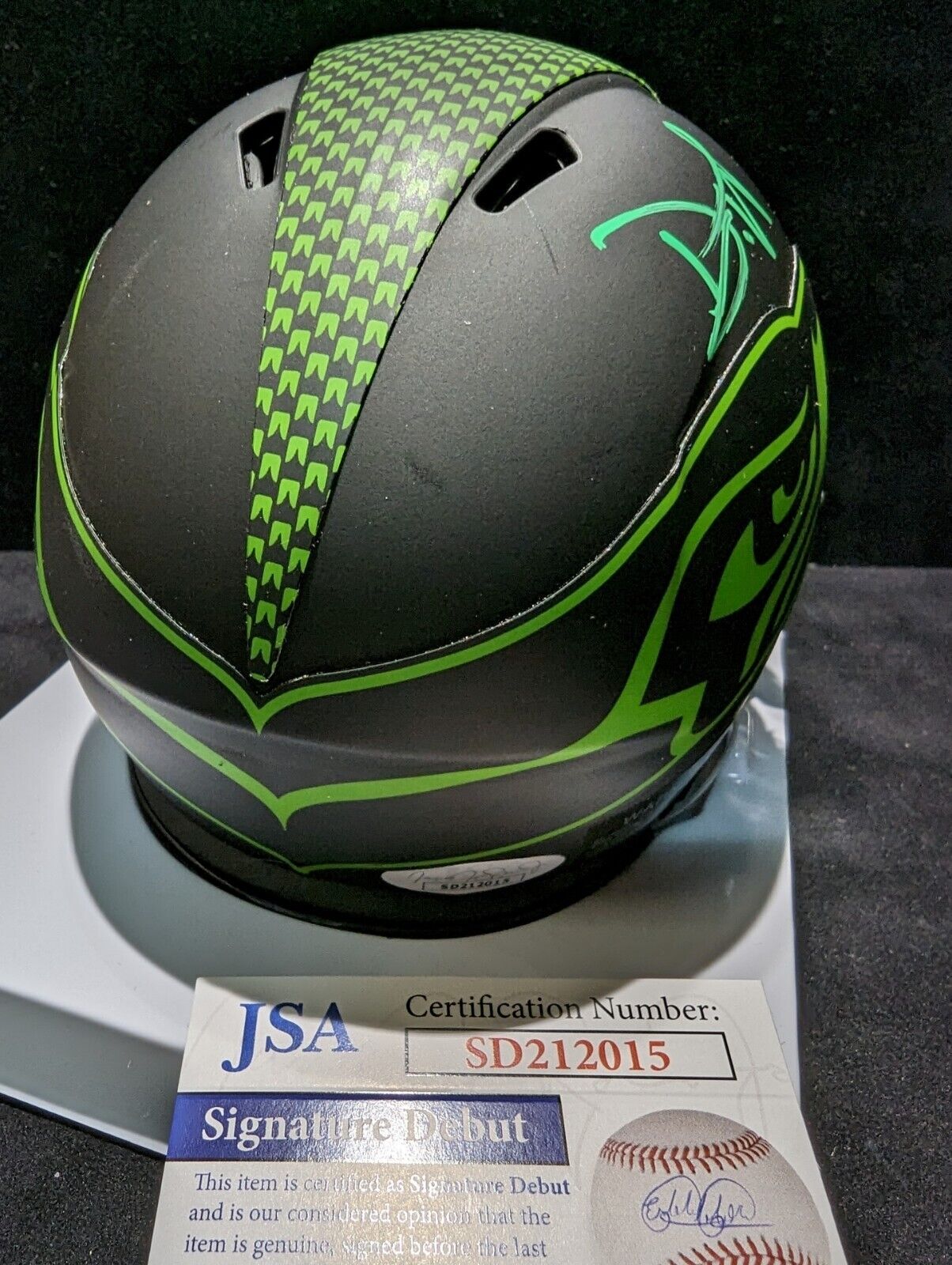 Seattle Seahawks Devon Witherspoon Signed Flash Mini Helmet Jsa Coa