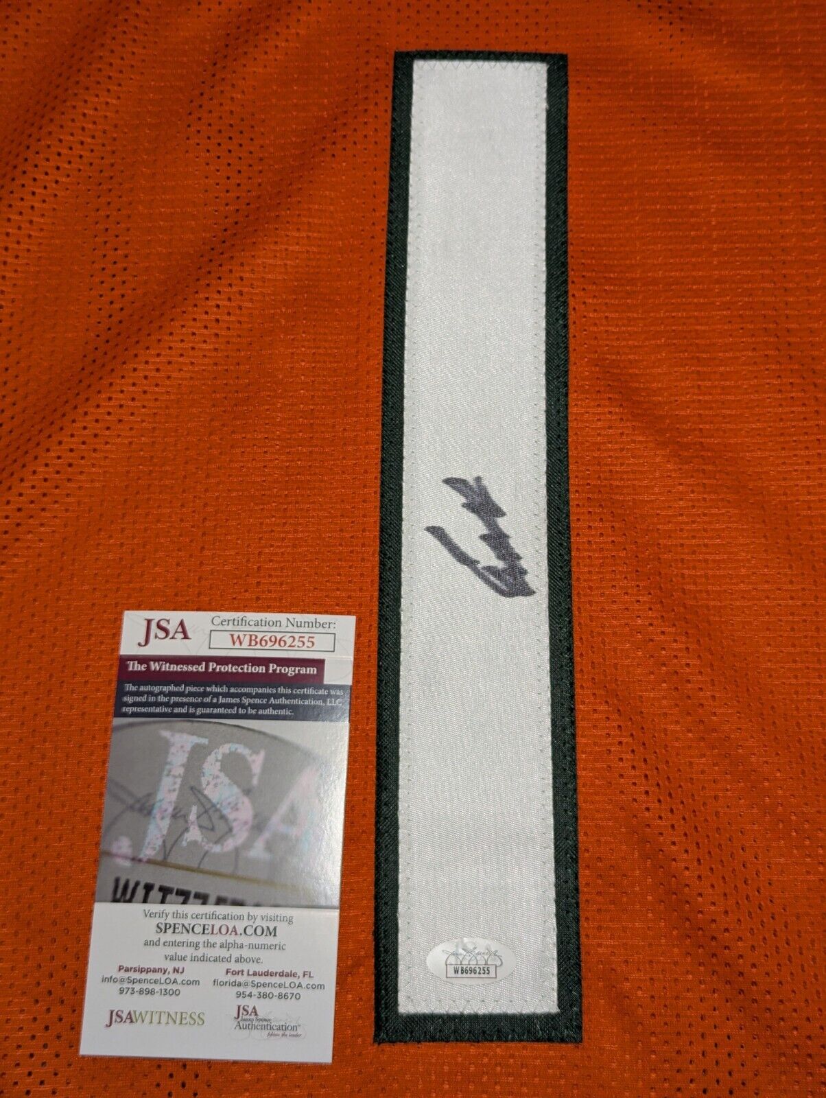 Miami Hurricanes Cam Ward Autographed Signed Jersey Jsa Coa