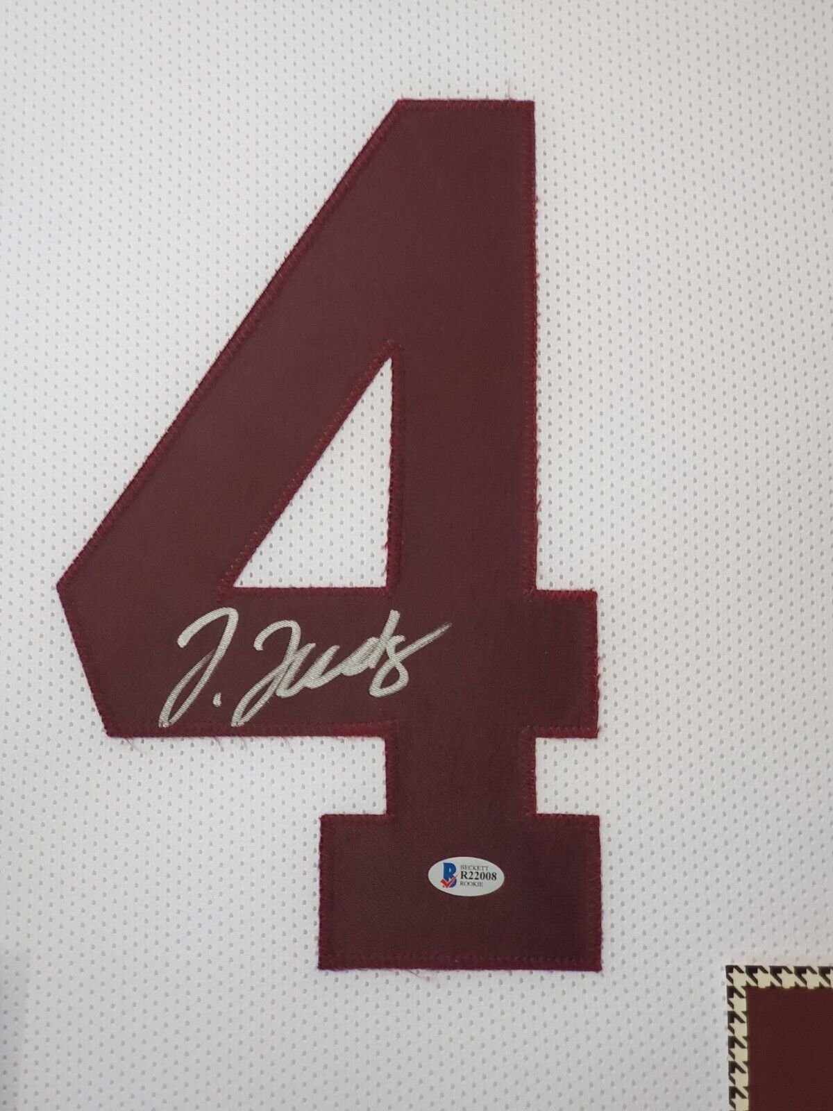 MVP Authentics Framed Alabama Crimson Tide Jerry Jeudy Autographed Signed Jersey Beckett Coa 449.10 sports jersey framing , jersey framing