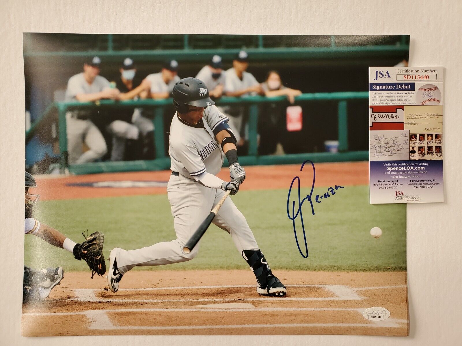 New York Yankees Oswald Peraza Autographed Signed 11X14 Photo Jsa Coa – MVP  Authentics