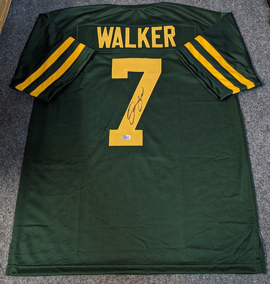 MVP Authentics Green Bay Packers Quay Walker Autographed Signed Jersey Beckett Holo 117 sports jersey framing , jersey framing