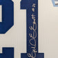 Framed Dallas Cowboys Ezekiel Elliott Autographed Signed Jersey Beckett Coa