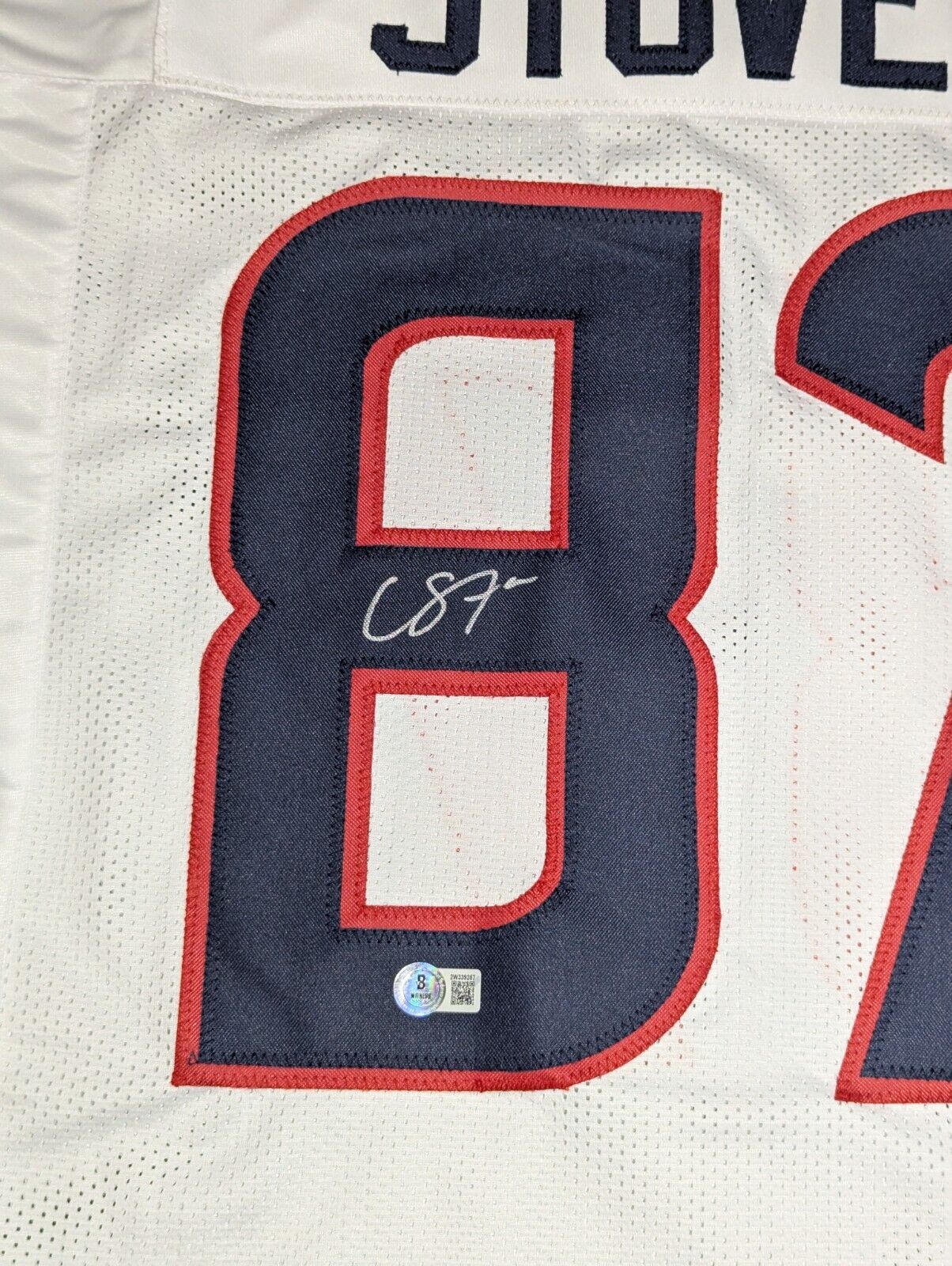 Houston Texans Cade Stover Autographed Signed Jersey Beckett Hologram