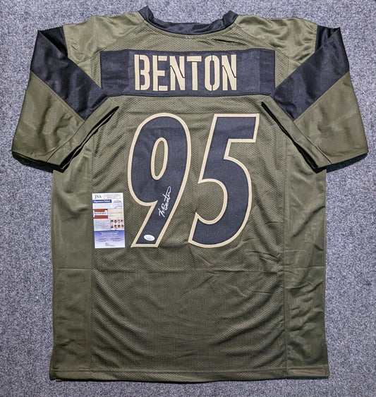 Pittsburgh Steelers Keeanu Benton Autographed Signed Salute Jersey Jsa Coa