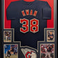 Framed Cleveland Guardians Steven Kwan Autographed Signed Jersey Jsa Coa