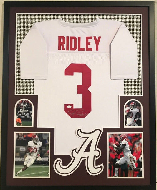 MVP Authentics Framed Calvin Ridley Autographed Signed Alabama Crimson Tide Jersey Jsa Coa 450 sports jersey framing , jersey framing