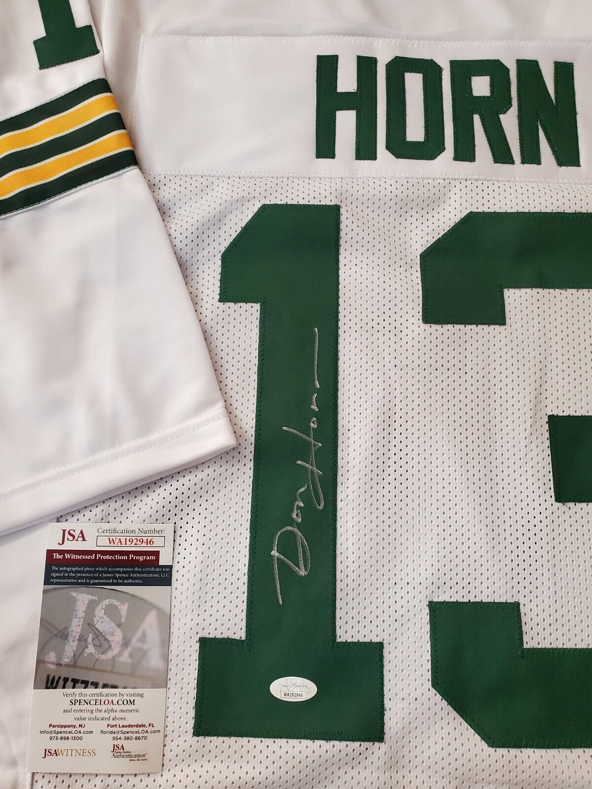 Green Bay Packers Don Horn Autographed Signed Jersey Jsa Coa