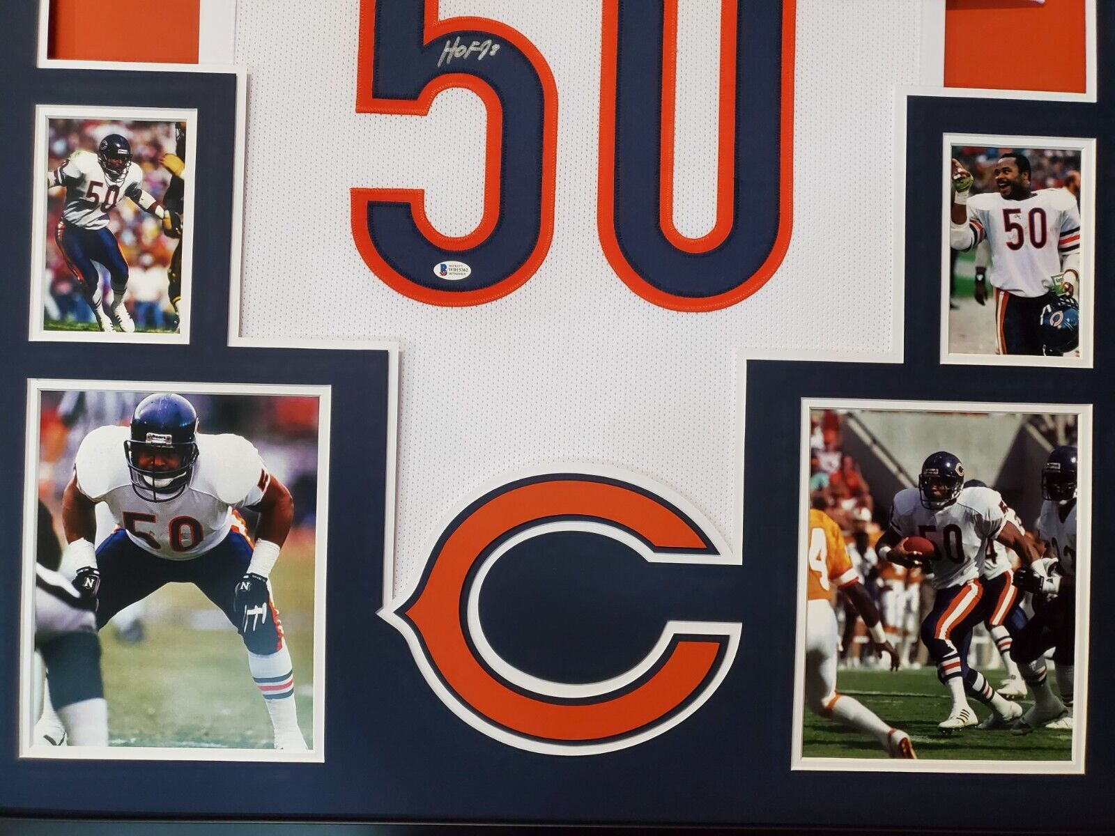 Mike Singletary selling Autographed Chicago Bears Jersey Inscribed