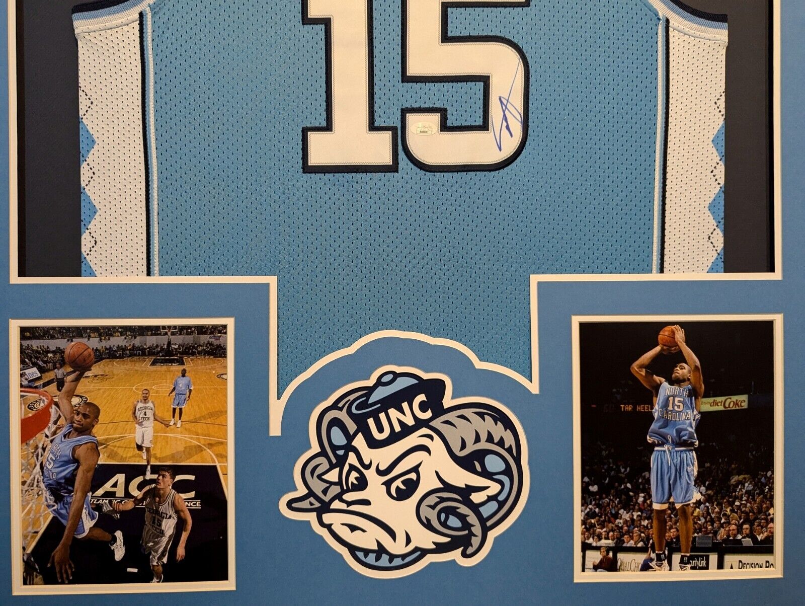 Michael Carter Autographed/Signed Jersey Beckett deals COA North Carolina Tarheels